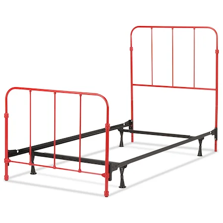 Nolan Twin Complete Kids Bed with Metal Duo Panels